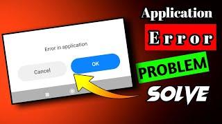 Error in Application | error in application kaise hataye | How to remove error in application airtel