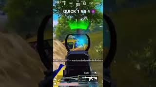 QUICK 1 VS 4 CLUTCH  #bgmi #pubglovers #jonathan #subscribe #hacker #pubgmobile #glacier