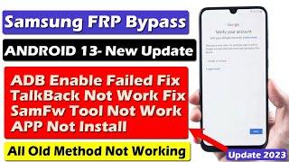 Samsung FRP Bypass 2023 | Enable ADB Failed, *#0*# Method Not Working Fix