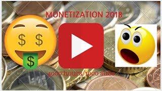 Youtube monetization 2018