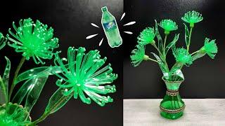 DIY Flower from plastic bottle | Plastic bottle craft ideas | Bunga Hias Botol Sprite