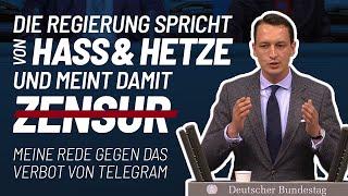 Matthias Helferich Rede vom 17.03.2022 - DARUM wollen sie Telegram wirklich verbieten!