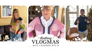 Knit A Rainbow Vlogmas 2024 | The End  Day 24 | How to Knit an afterthought heel | Knitting Podcast