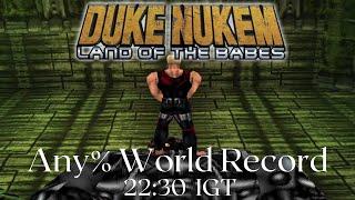 Duke Nukem: Land of the Babes Any% Speedrun (22:30 IGT) [World Record]