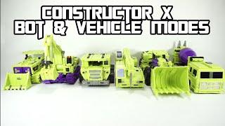 Toyworld TW-C07X Constructor X Bot & Vehicle Modes (AKA Constructicons)