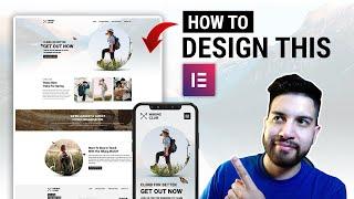 How To Design A Responsive Website On Elementor | Modern Web Design