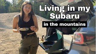 Living in a Subaru: Solo in the Mountains of BC and a Cookout | A typical day living out of my car