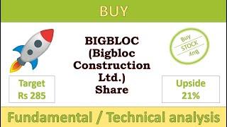 BIGBLOC share latest news | BIGBLOC construction ltd share news | BIGBLOC analysis | BIGBLOC Target