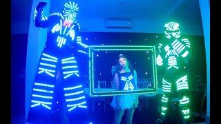 robot led MEGALED en cumple de Oriana en antonella eventos 2021