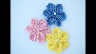 Crochet flower very easy #crochet #flowers crochet