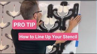 Stenciling Pro Tip! How To Line Up Your Stencil With Cutting Edge Stencils Registration System