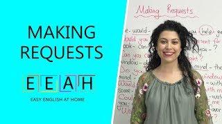 Elementary English #23: Making Requests | Easy English at Home