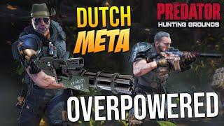 Predator Hunting Grounds DUTCH + MINIGUN is OVERPOWERED! "DUTCH META! MOONWALK PREDATOR?!" Gameplay