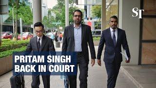 Pritam Singh arrives at Supreme Court to file application regarding his criminal case