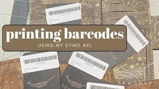 Printing Barcodes using a Dymo 4XL