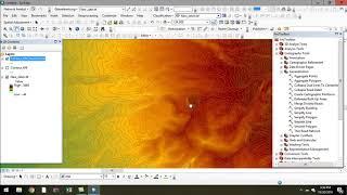 Tutorial ArcGIS: Create Contour and Smooth Line