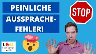 VERMEIDE DIESE AUSSPRACHEFEHLER (so wirst du besser Deutsch sprechen und Wörter richtig aussprechen)