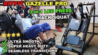 RitFit GAZELLE PRO Leg Press & Hack Squat Review (The ULTIMATE Home Gym Leg Machine!?)