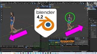 How to Reverse Animation Keyframe | Blender 4.2 Tutorial 2024 #Blender #reverse #animation #keyframe