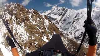 Paragliding in Nepal, Pokhara - climbing through the clouds towards Fishtail