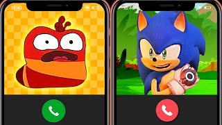 Sonic Scared The Meme Oi Oi Oi Oi on The Phone