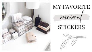 MY FAVORITE MINIMAL STICKERS | Most Used Transparent Stickers