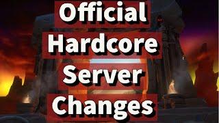 Official Hardcore Classic WoW Server Changes