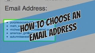 How to Choose an Email Address