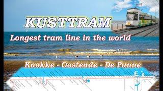 Kusttram trip-Oostende to De Panne II Longest tram line in the World II Belgium  II FloatingFeathers