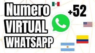 Numero Virtual GRATIS Para Registrarse en Whatsapp de Cualquier Pais 2024