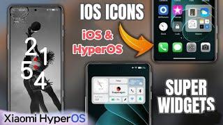 Xiaomi HyperOs Convert Into iOS 17 | iOS Icons Control Centre & Status Bar | Depth Effects & More 