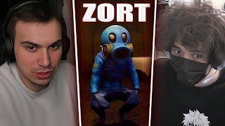 ГЛЕБ И РОСТИК ИГРАЮТ В ХОРРОР ZORT (со Славиком) | Sasavot и Rostikfacekid