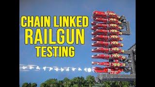 Chain Linked Railgun Testing - Space Engineers