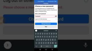 Fix Facebook an Unknown Error While Changing Password Problem Solved