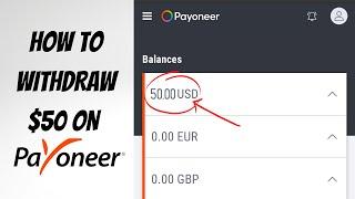 How to withdraw less than $50 from Payoneer | How to withdraw at black market rate