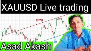 Forex live session 267| Xauusd live trading Starting Day Asad Akash| Forex trading live!!