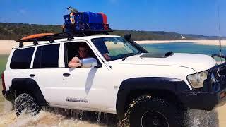 Fraser Island water crossing, SHORT AND DEEP