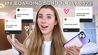 MY BOARDING SCHOOL Q&A 2023! (swiss boarding school & answering your questions)