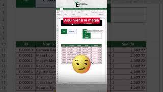 Crea un buscador automático en Excel #excel #exceltips #formacionacademicaexcel