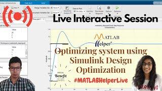 Simulink Design Optimization | Live Interactive Session | @MATLABHelper