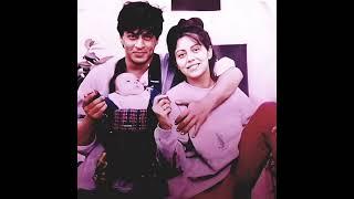 Shahrukh khan with loving wife Gauri khan