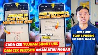 AWAS LINK SCAM & LINK PHISING‼️ JANGAN SEMBARANG KLIK LINK‼️ CEK DULU LINK & WEBNYA AMAN ATAU NGGA