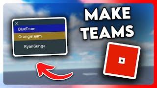 How to Make Teams in Roblox Studio (2024)