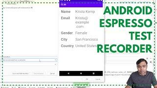 Create UI tests with Espresso Test Recorder | Android Basics - 023