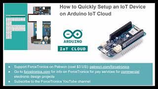 How to Quickly Setup an IoT Device on Arduino IoT Cloud