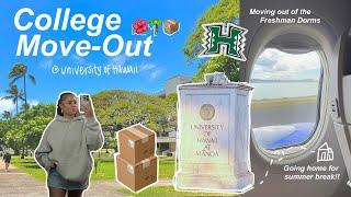 COLLEGE MOVE OUT DAY VLOG 2024 @ University of Hawaii !! | freshman year ep. 11