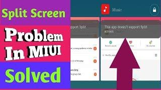 How to solve split screen problem for all apps in miui xiaomi redmi|easiest way