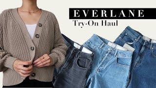 UNSPONSORED EVERLANE  HAUL  | Is Everlane Worth It? Denim, Knits, Outerwear