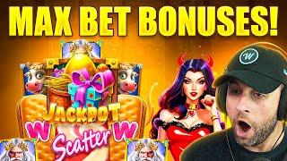 I SPUN in TWO $100,000 MAX BET BONUSES & got CRAZY LUCKY HITS!! (Bonus Buys)