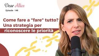 Come fare a "fare" tutto? Una strategia per riconoscere le priorità